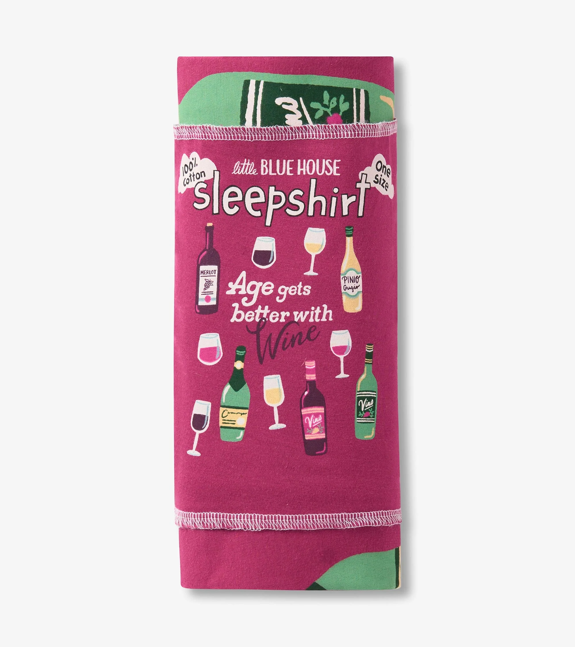 Age Gets Better with Wine Women's Sleepshirt - Image 3