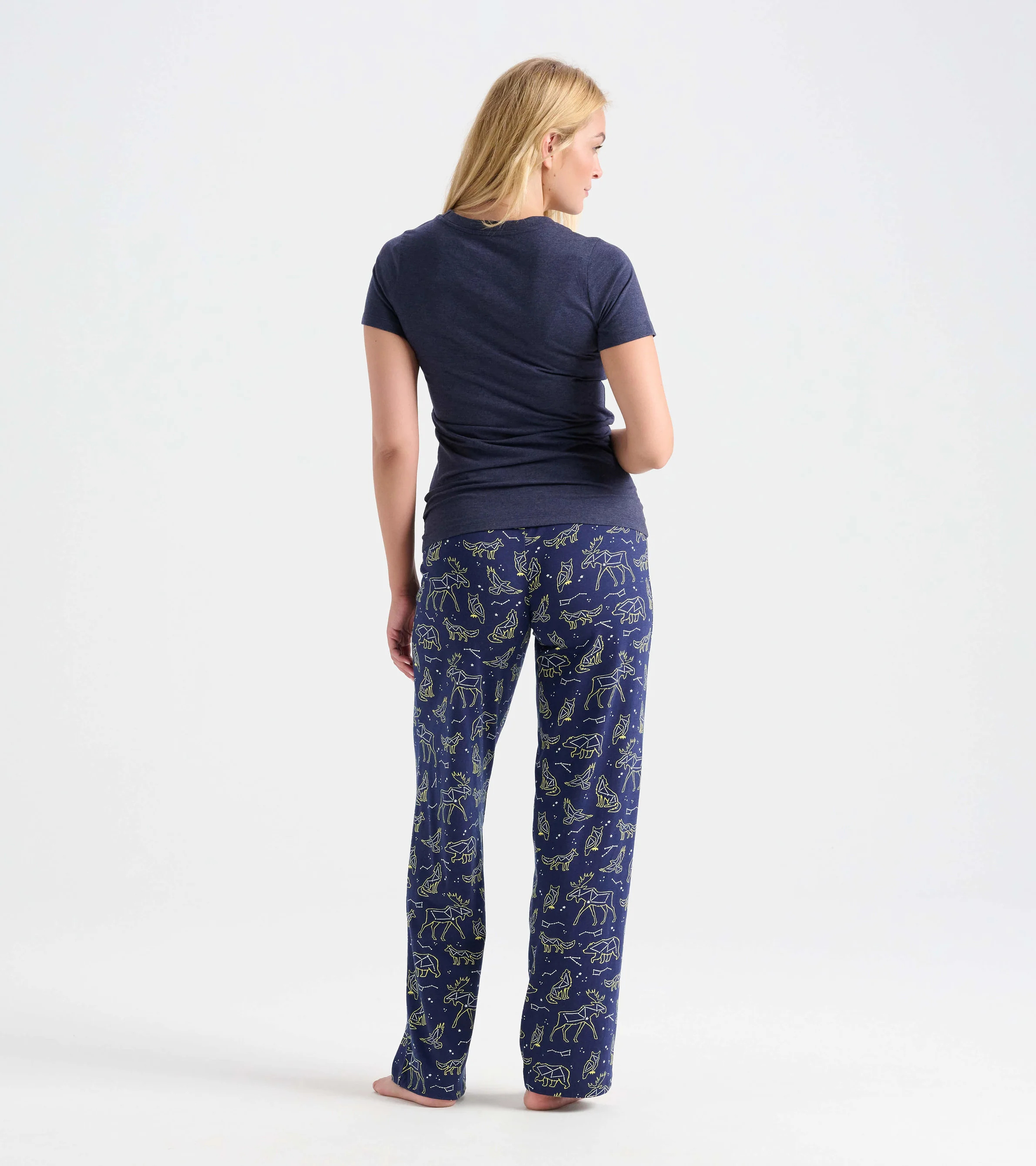 Animal Constellations Women's Cotton Pajama Pants - Image 4
