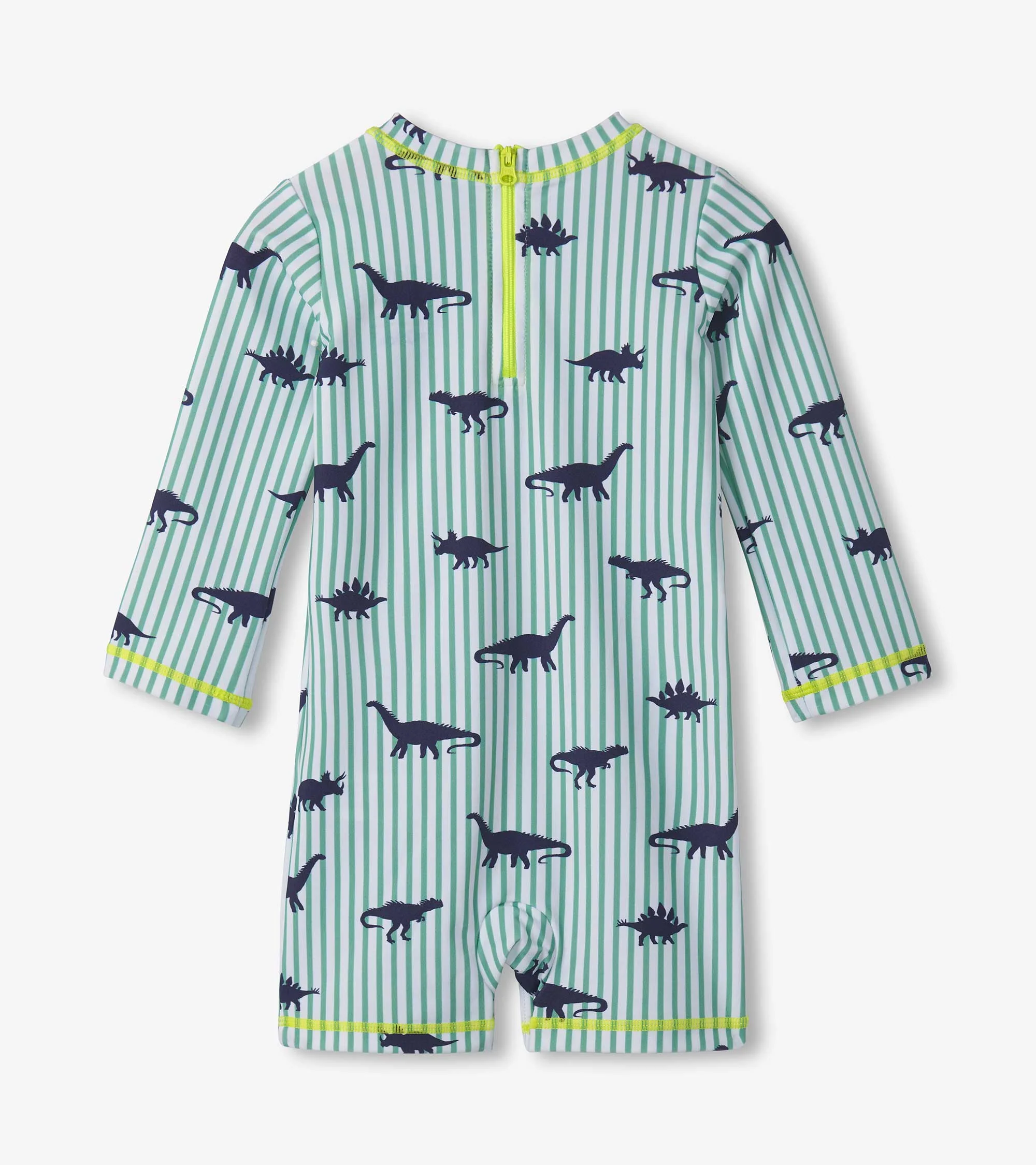 Baby Boys Dino Stripes One-Piece Rashguard - Image 2