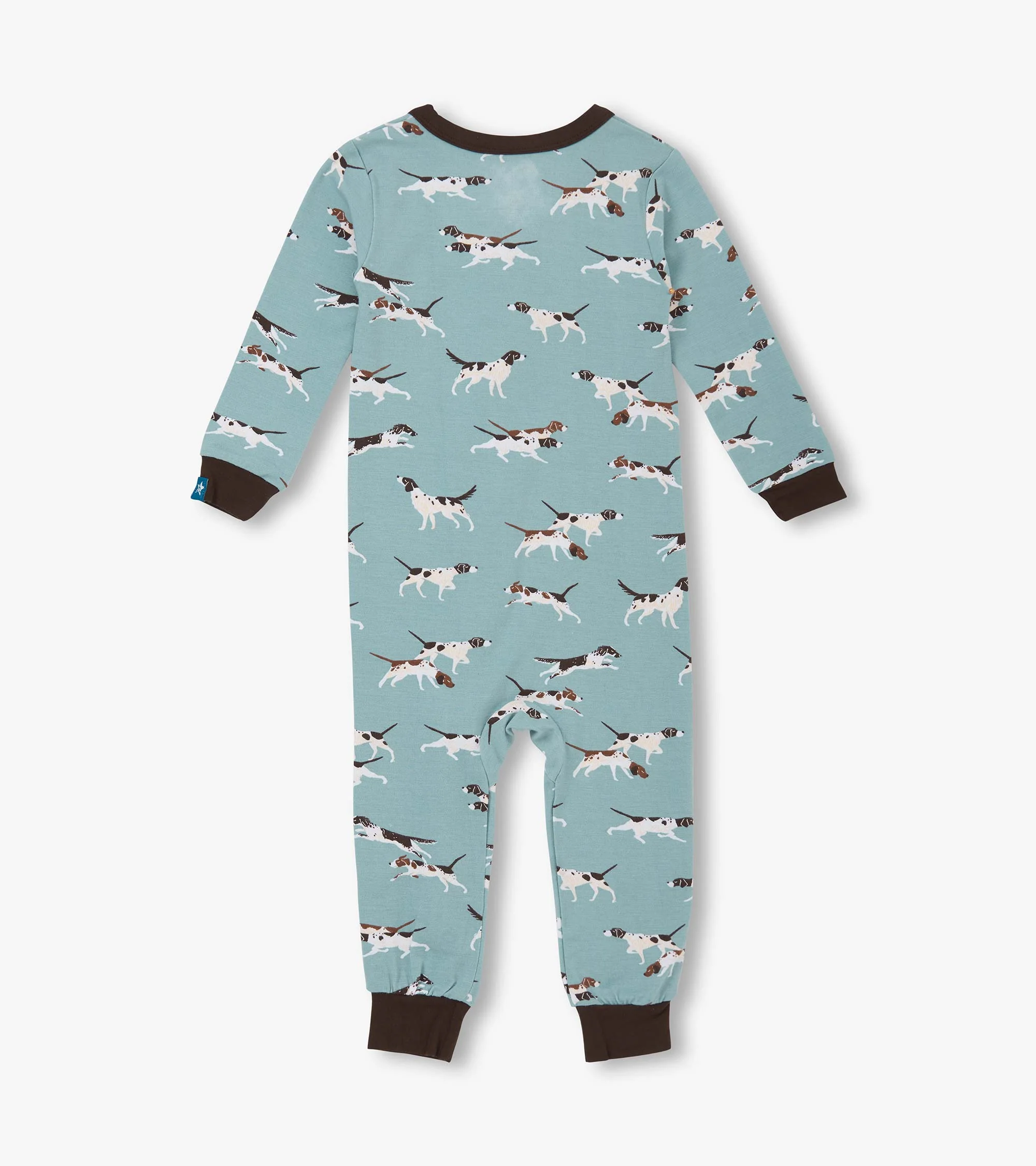 Baby Boys Hunting Dogs Bamboo Sleeper - Image 2