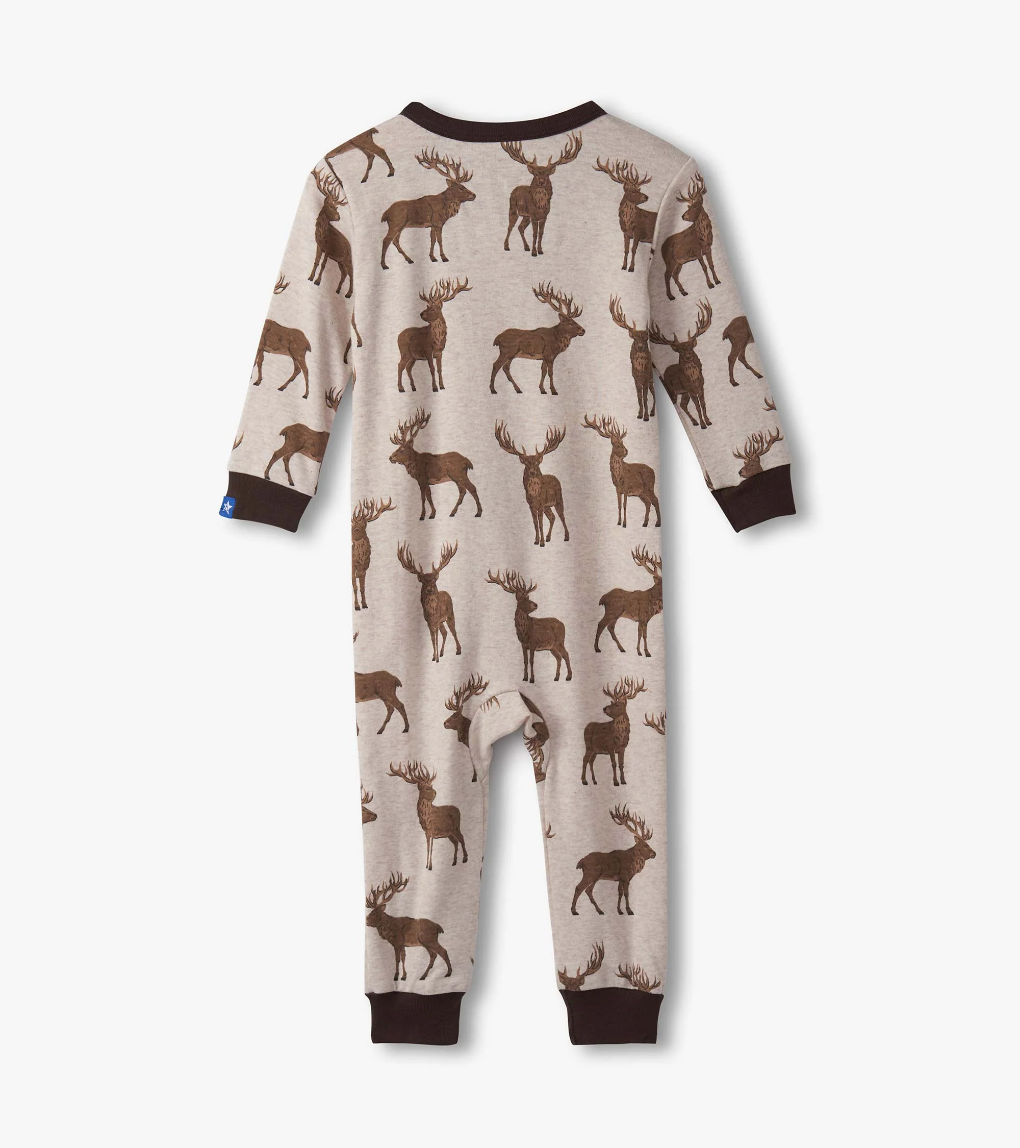 Baby Boys Pine Brush Stags Cotton Sleeper - Image 2