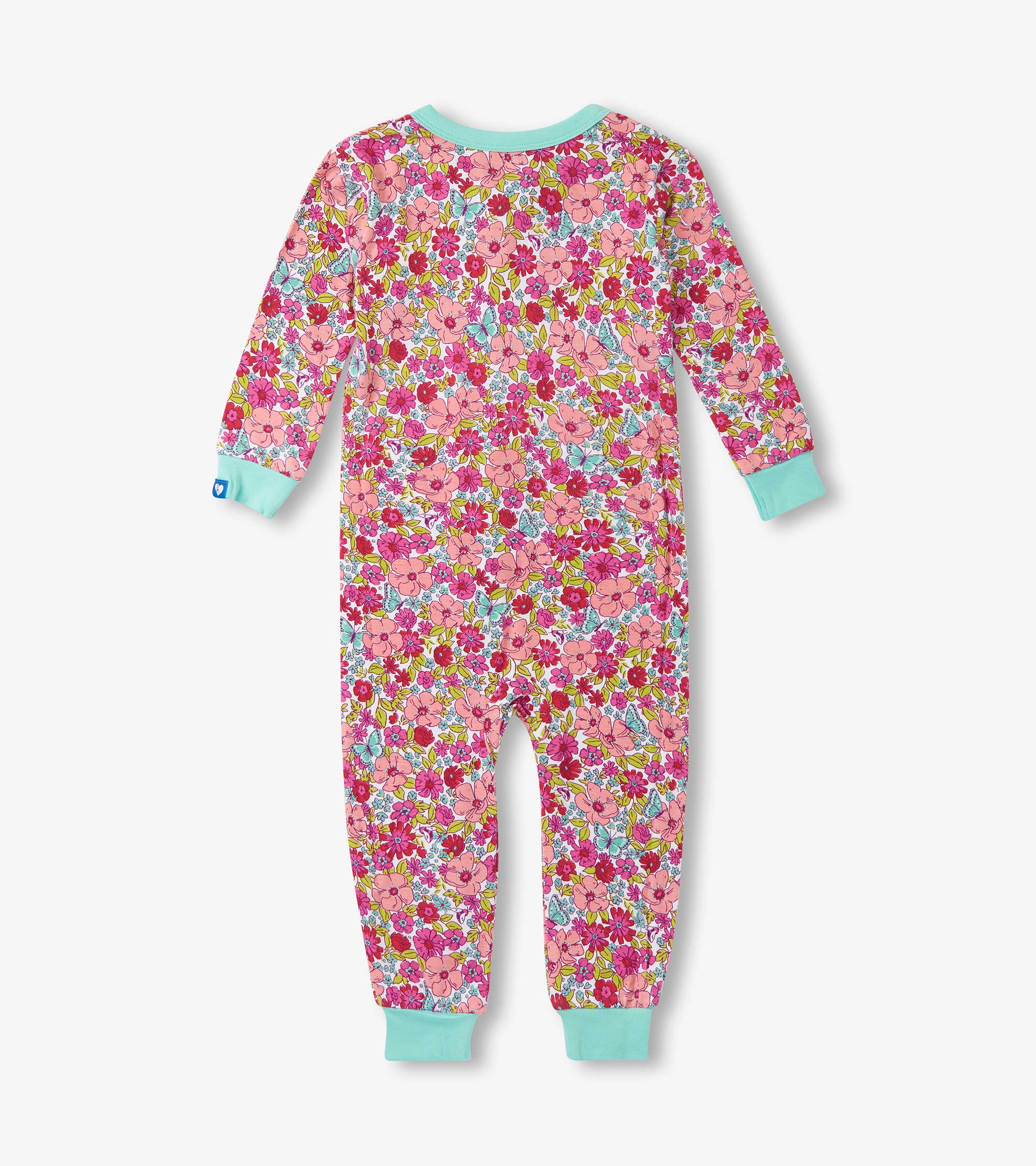 Baby Girls Groovy Flowers Sleeper - Image 2