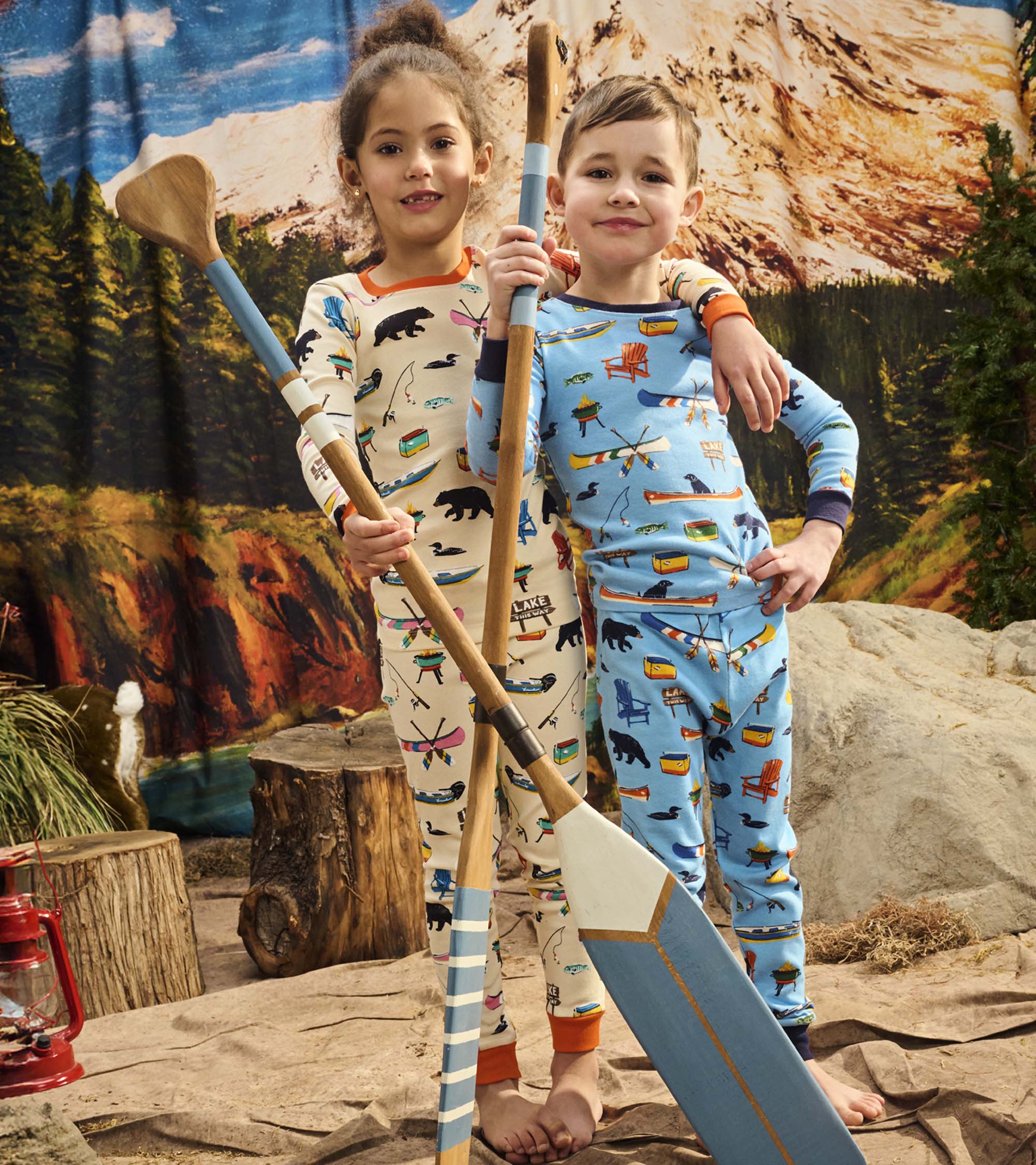 Blue On The Lake Kids Pajama Set - Image 5