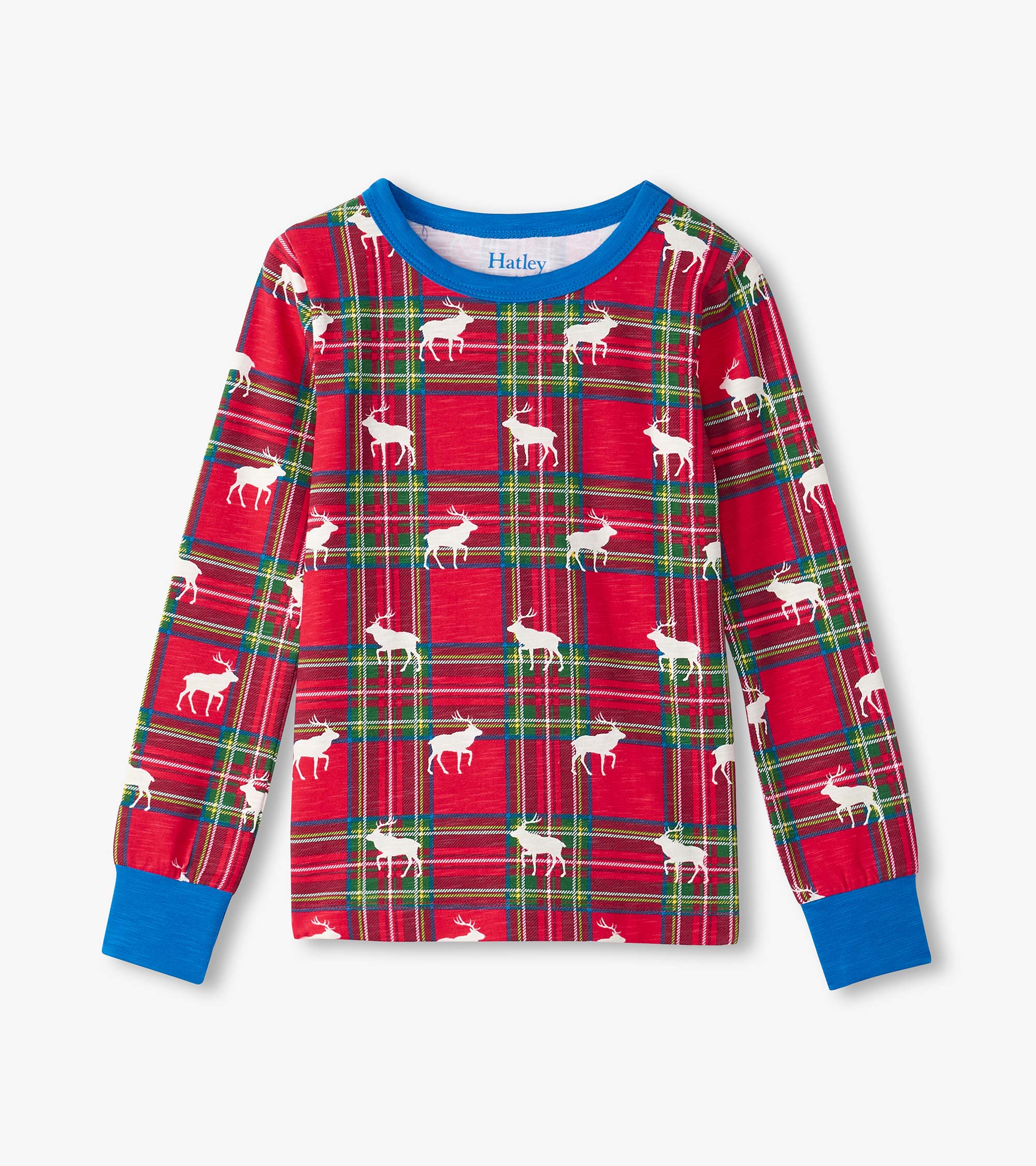 Boys Elk Plaid Pajama Set - Image 5