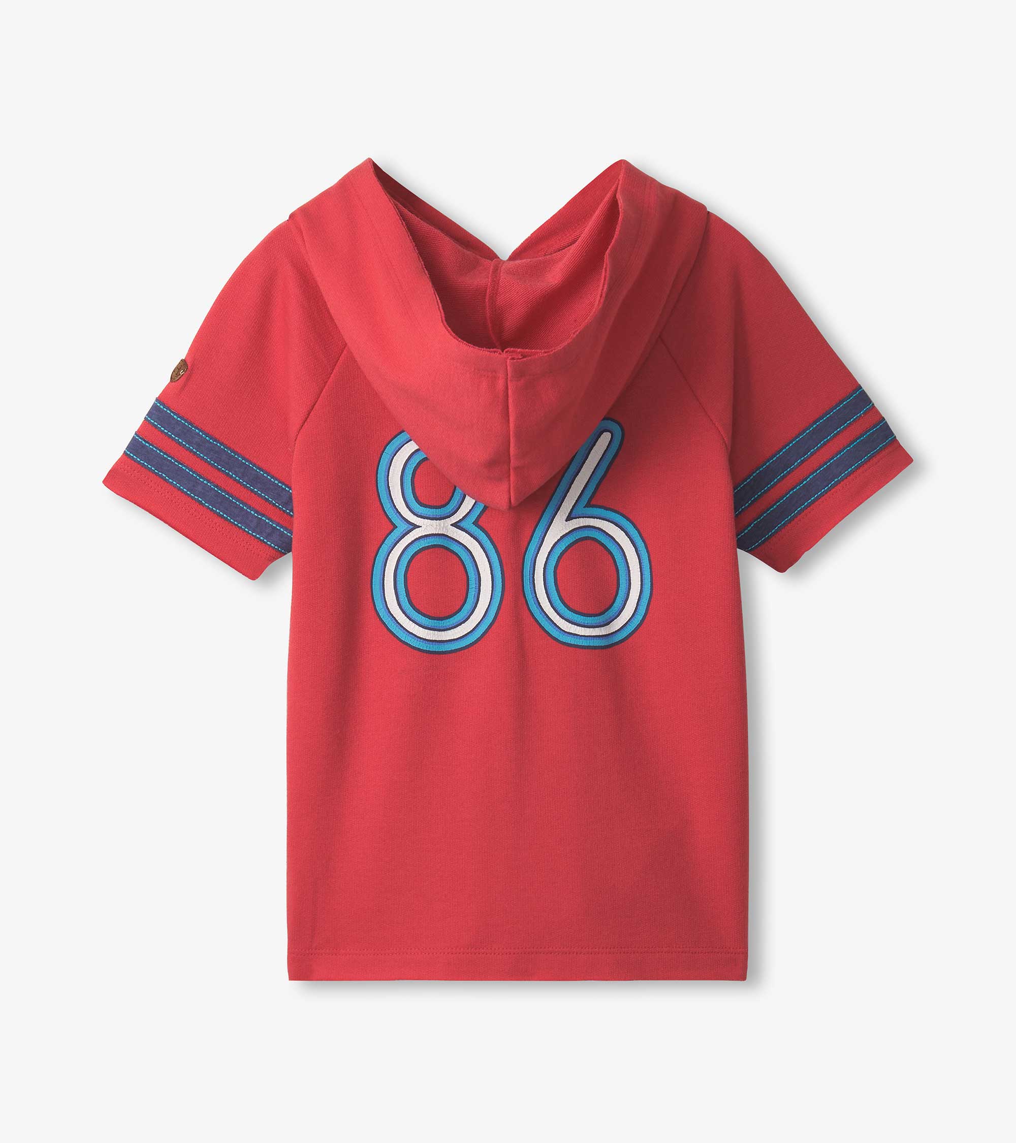 Boys Jersey Number Raglan Hoodie Tee - Image 3
