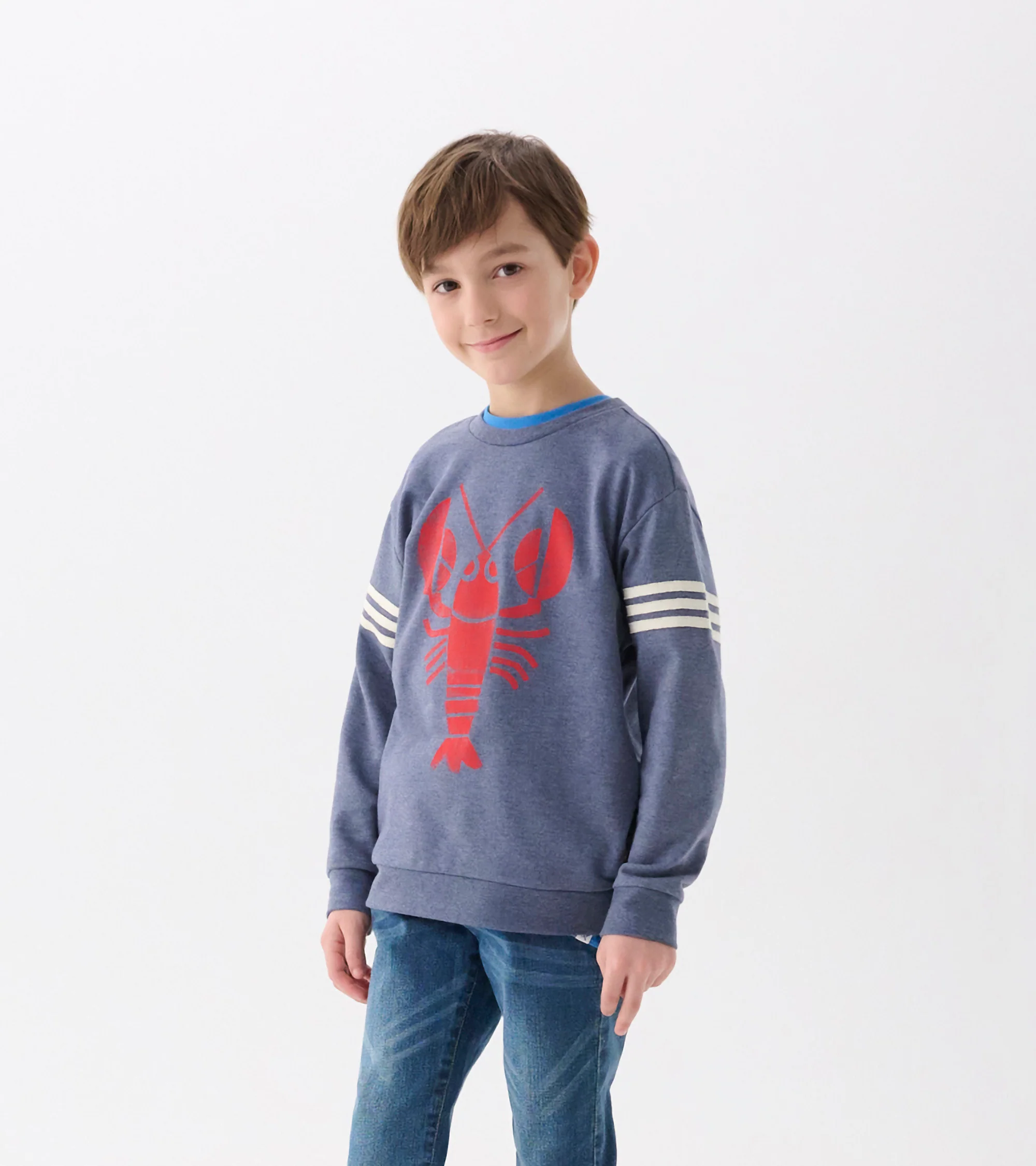 Boys Lobster Pullover Sweatshirt - Image 2