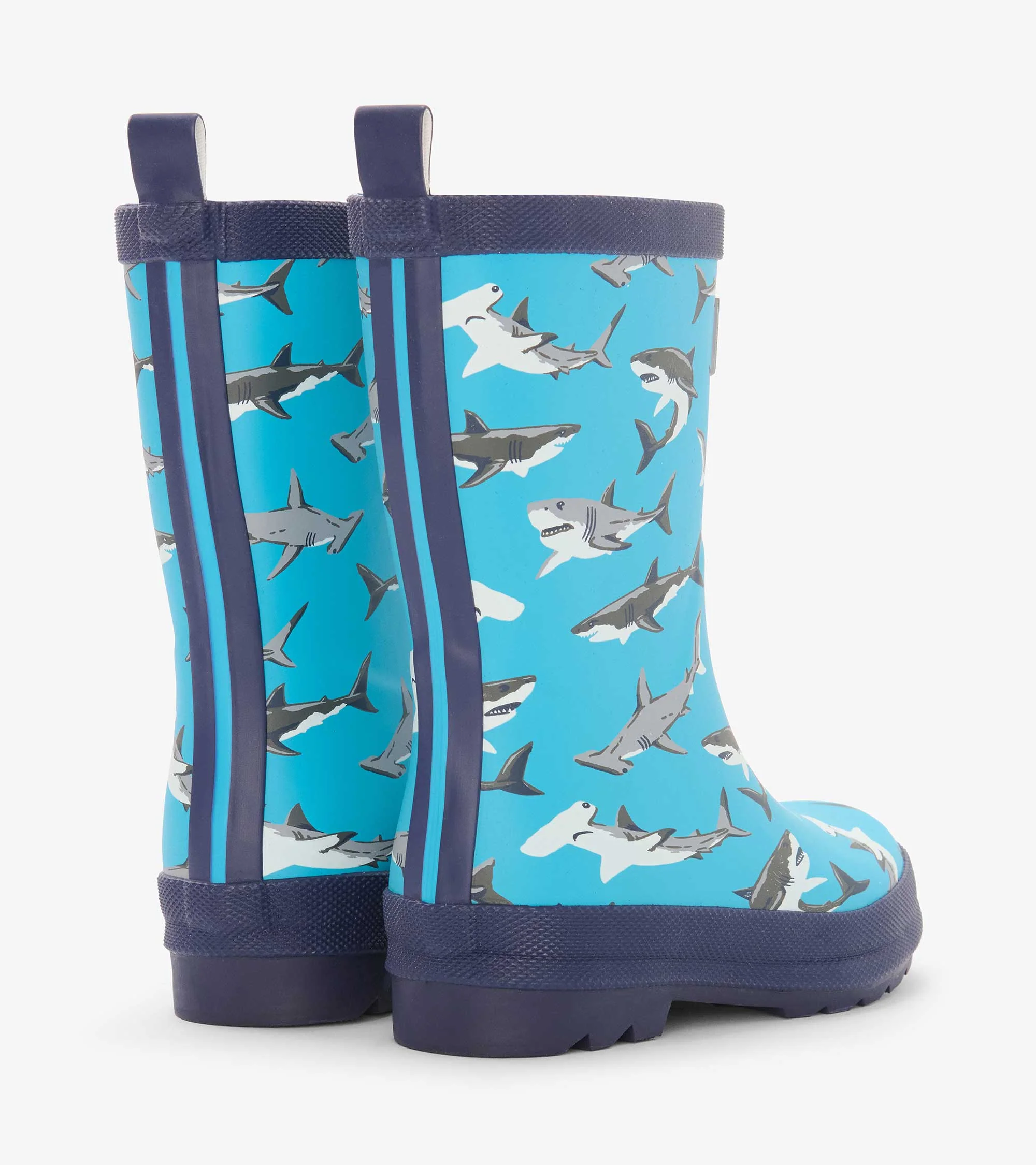 Boys Shark Party Matte Rain Boots - Image 2