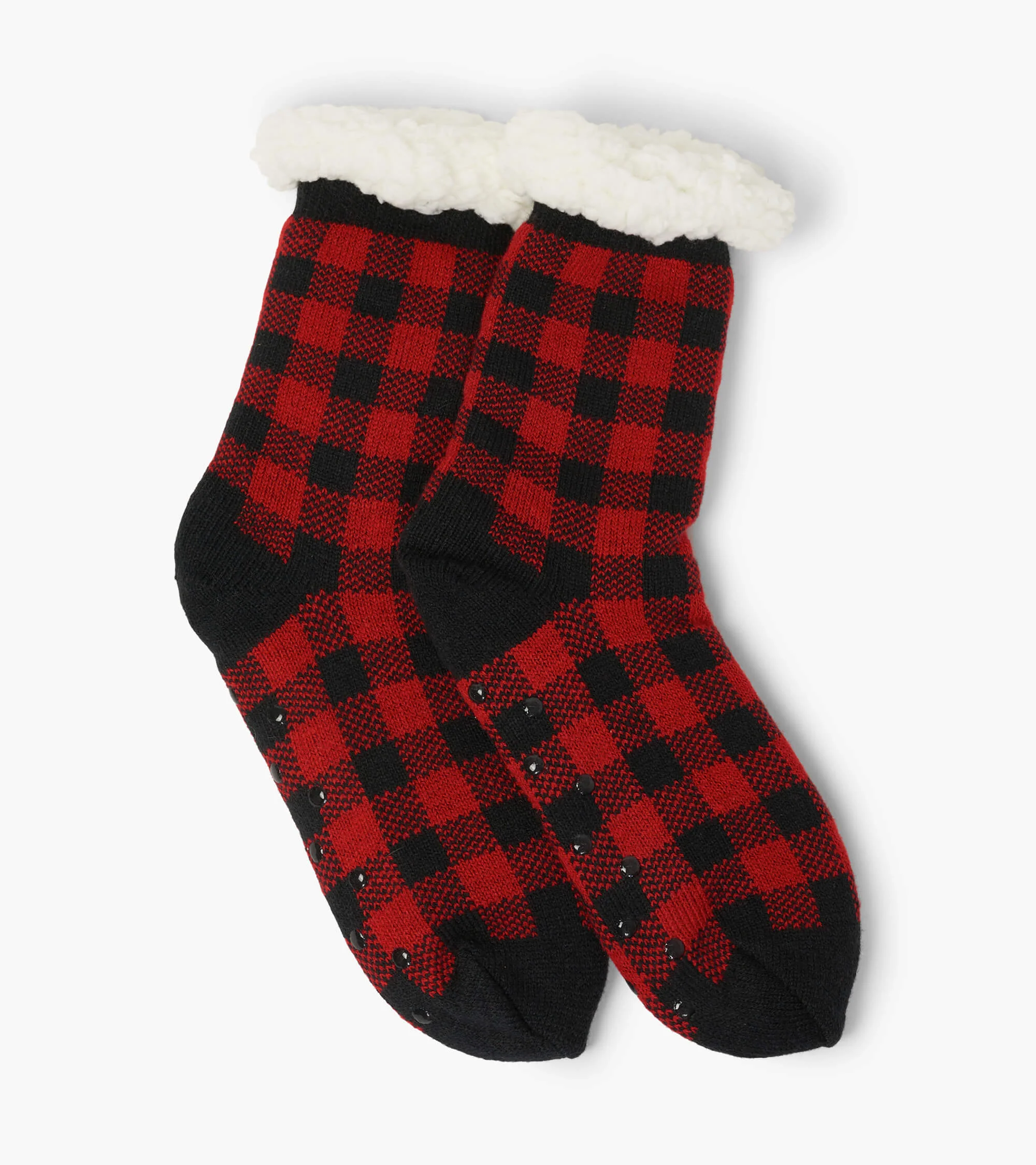 Buffalo Plaid Women's Sherpa Lined Cabin Sock - Image 2
