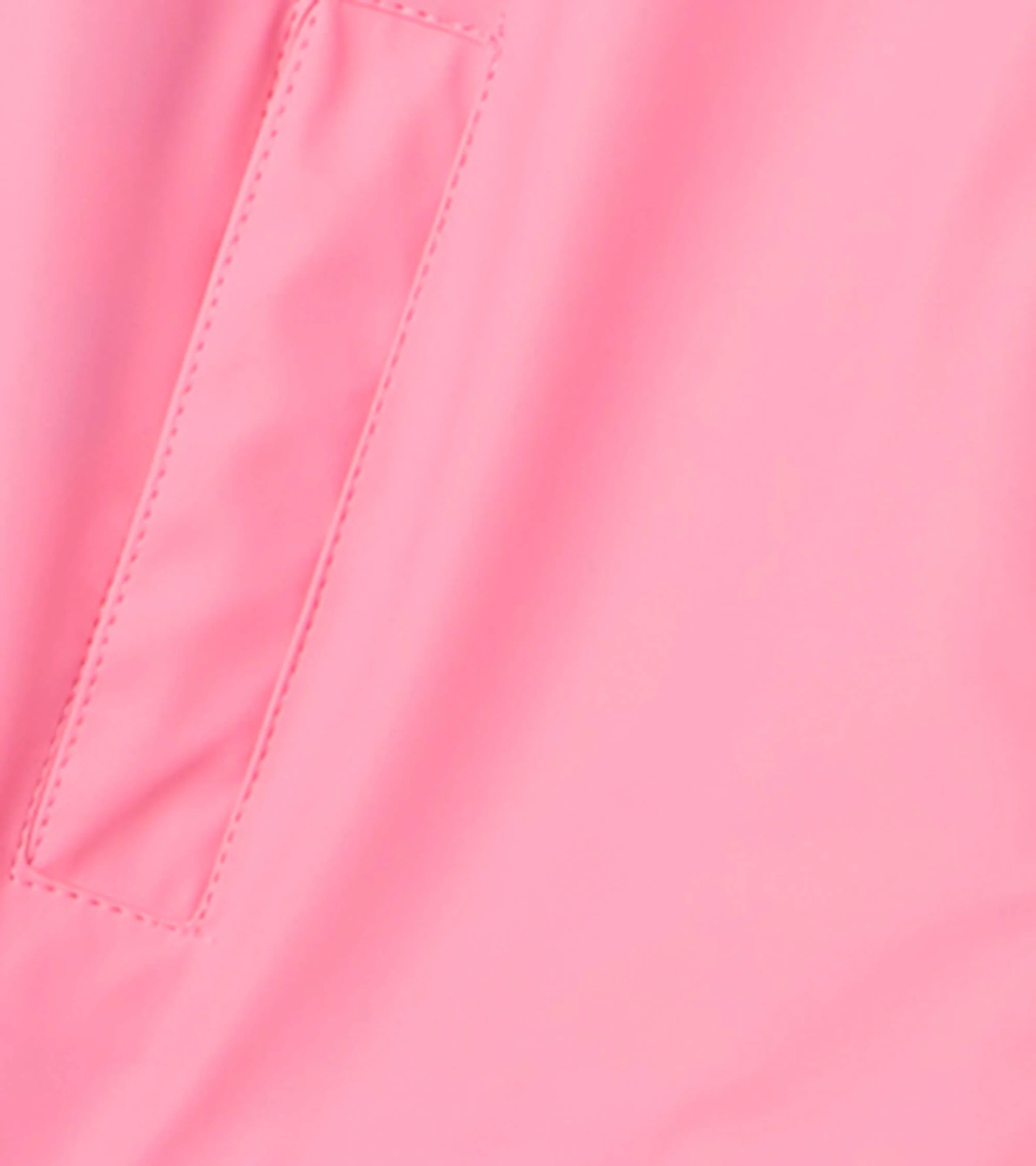 Girls Classic Pink Zip-Up Rain Jacket - Image 8