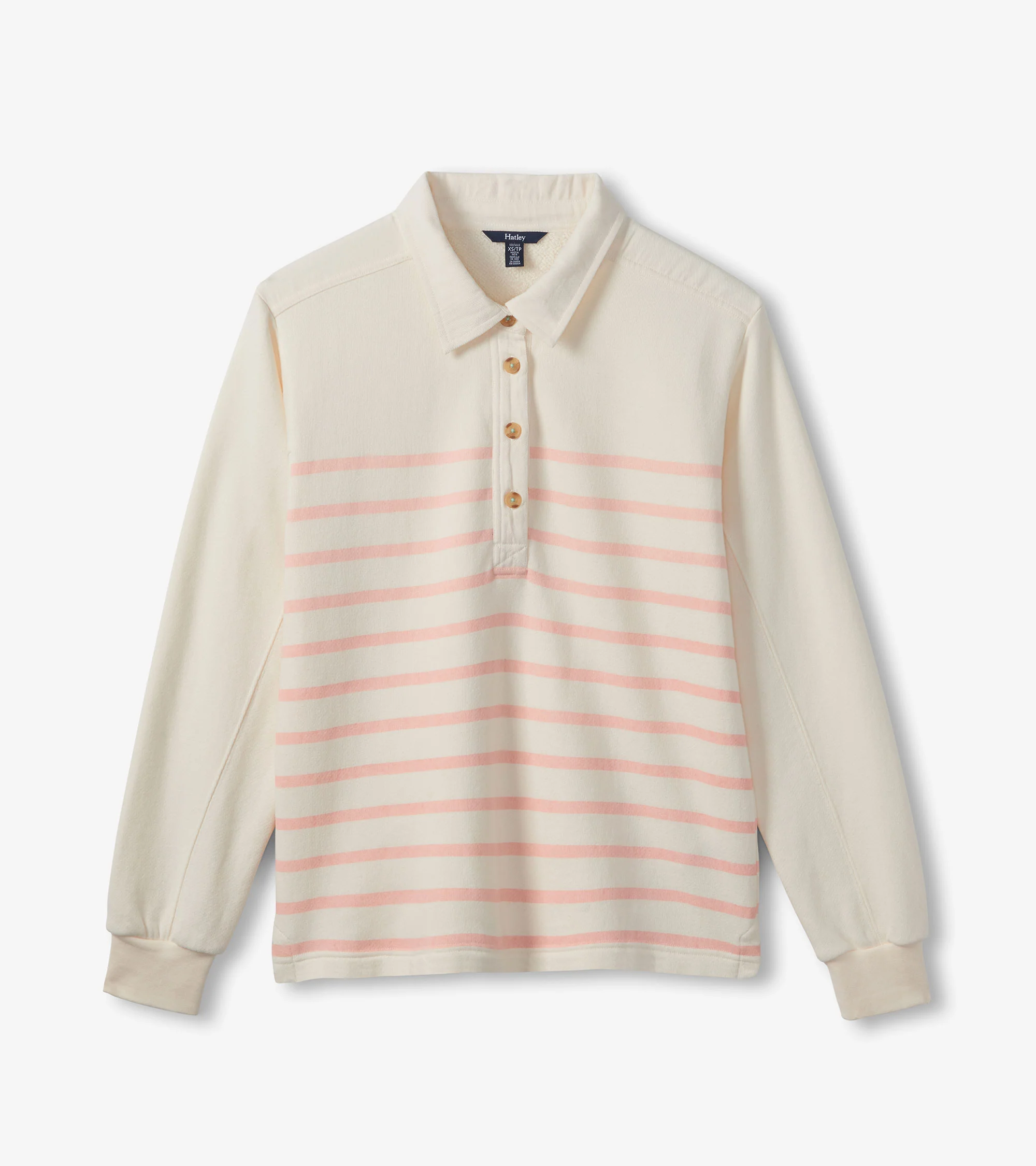 Coco Polo Top - Pink Stripes - Image 2