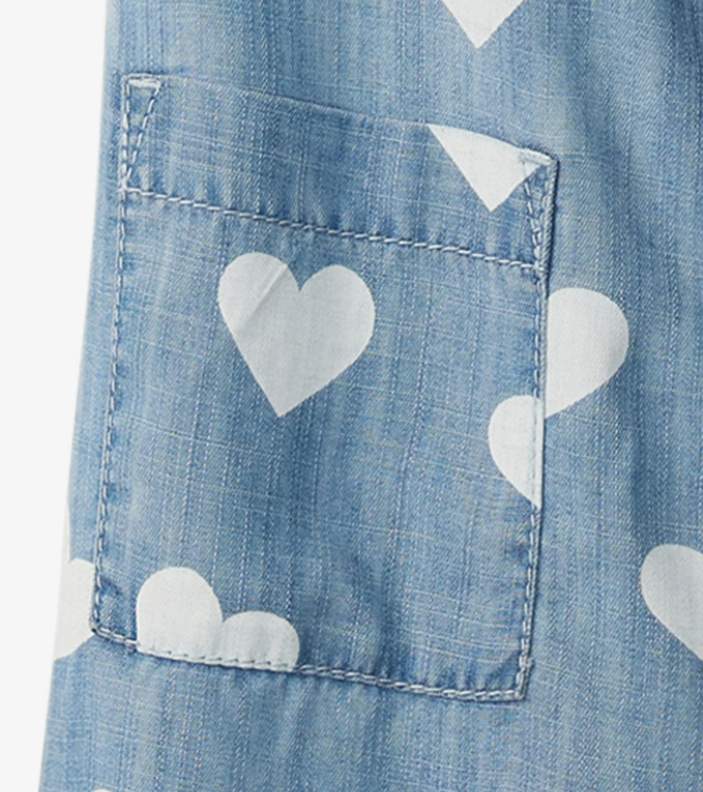 Girls Hearts Slouchy Overalls - Image 7