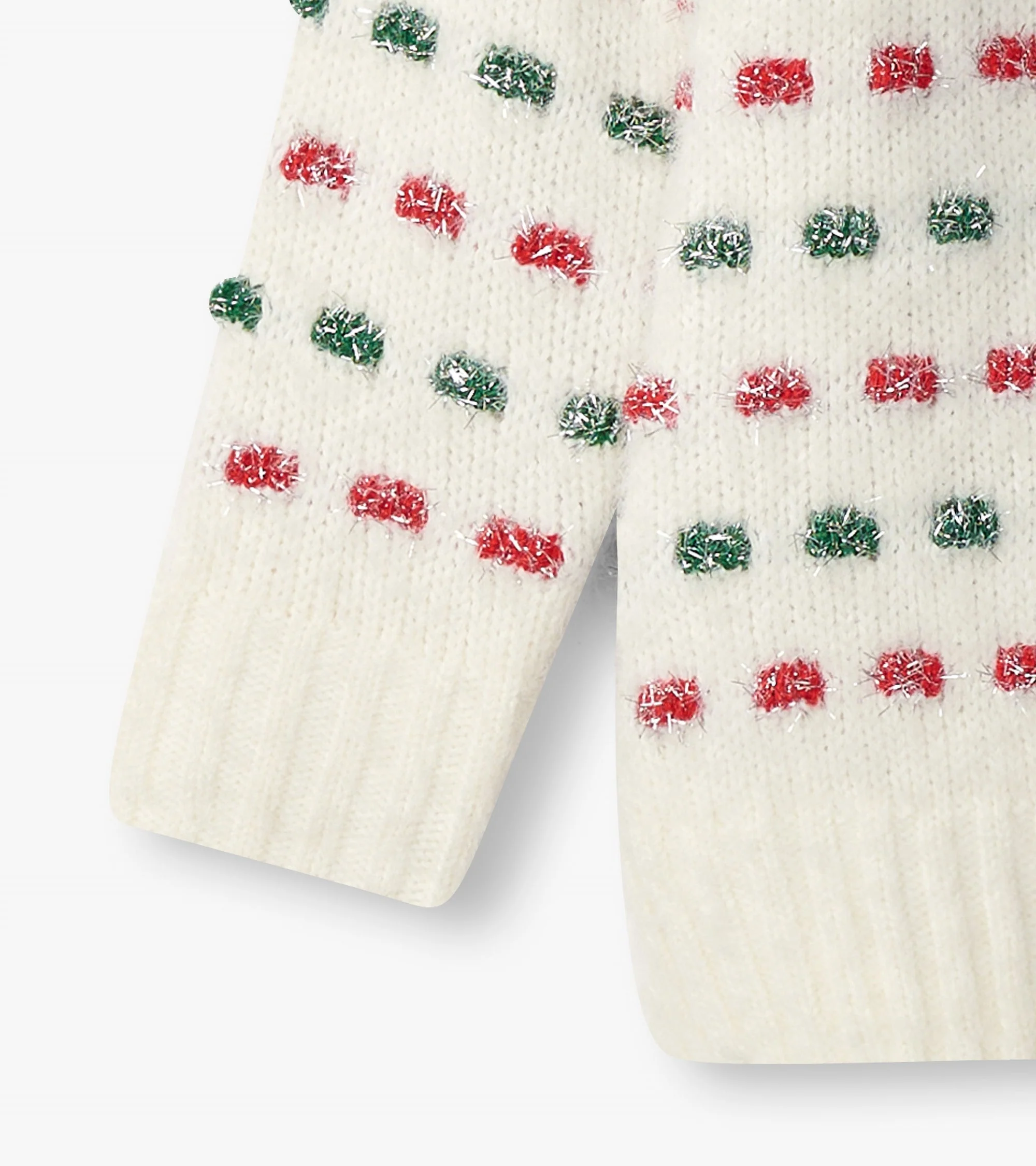 Girls Holiday Basket Weave Sweater - Image 6