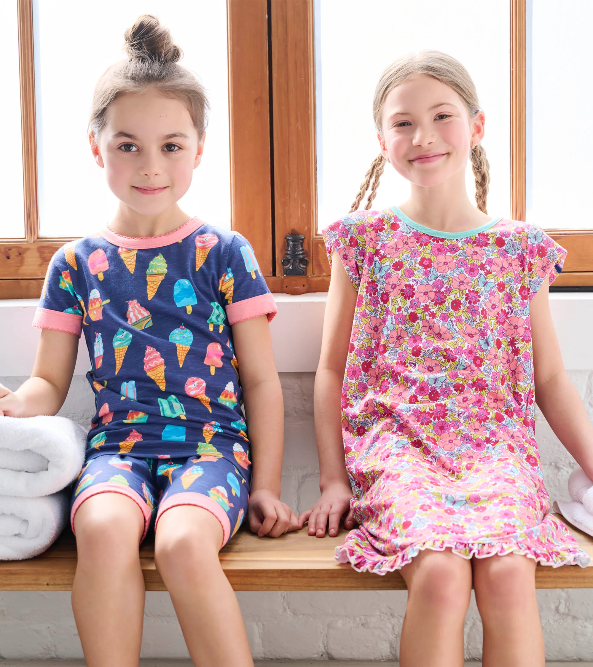 Girls Ice Cream Treats Short Pajama Set - Image 2