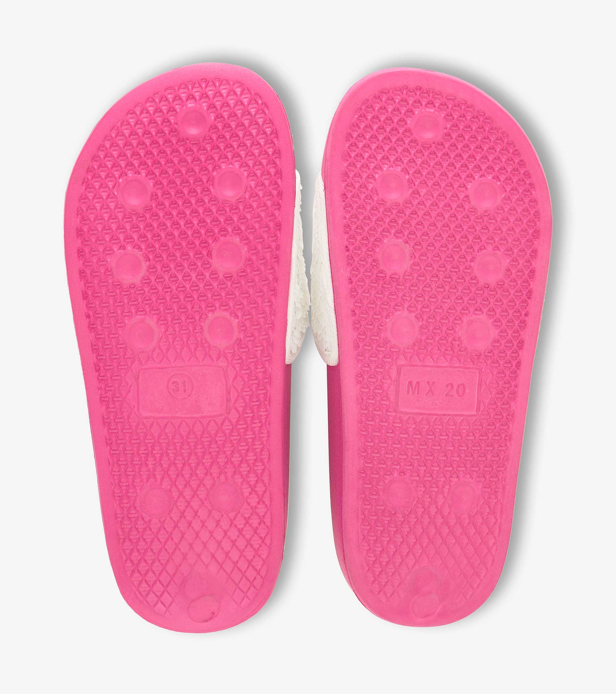 Girls Sequin Hearts Slides - Image 3