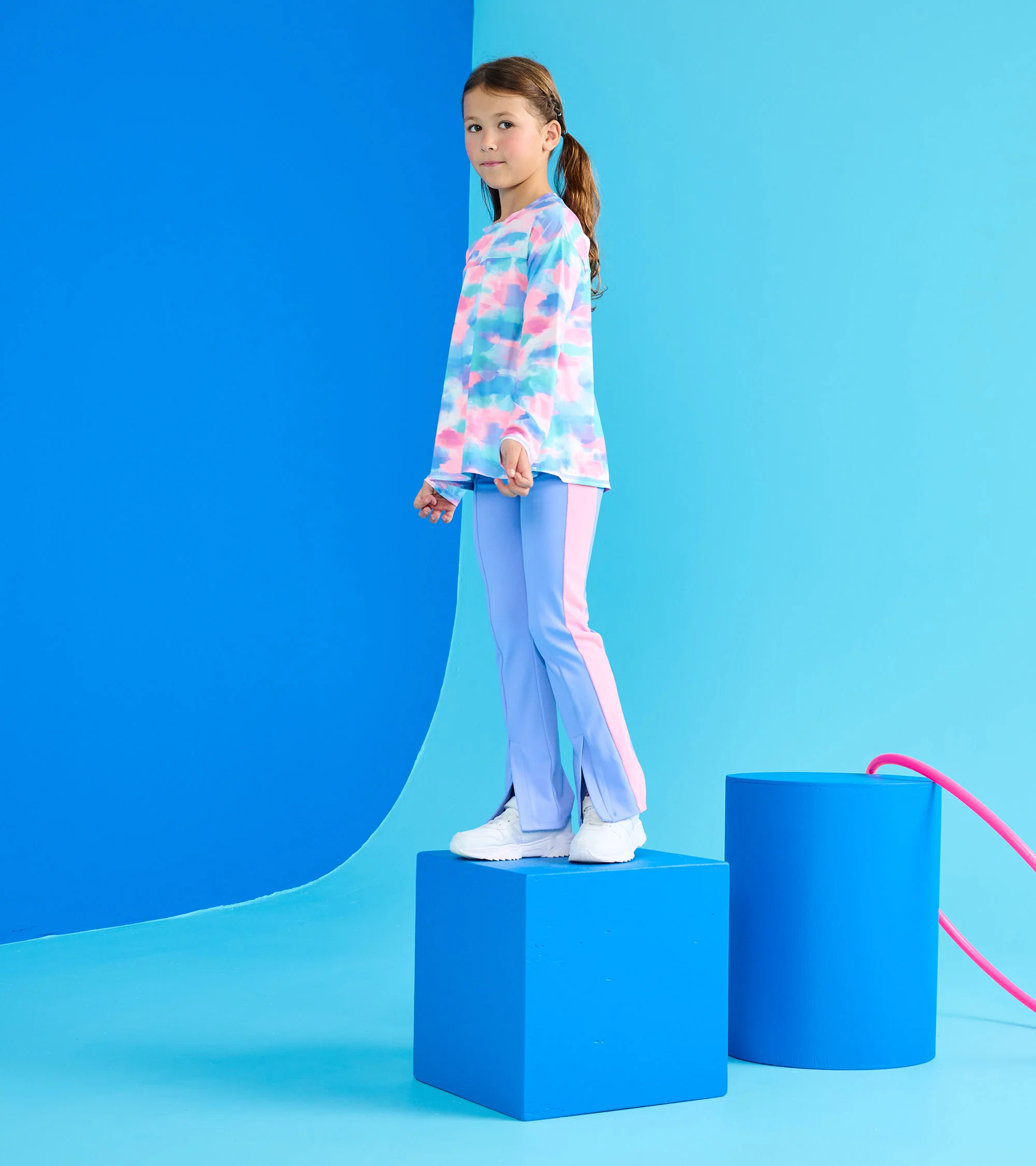 Girls Sunset Long Sleeve Swing Shirt - Image 3