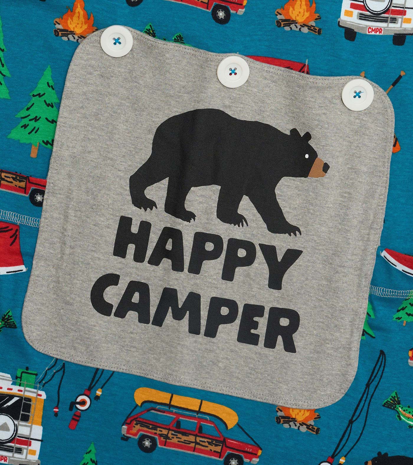Kids Retro Camping Onesie - Image 3