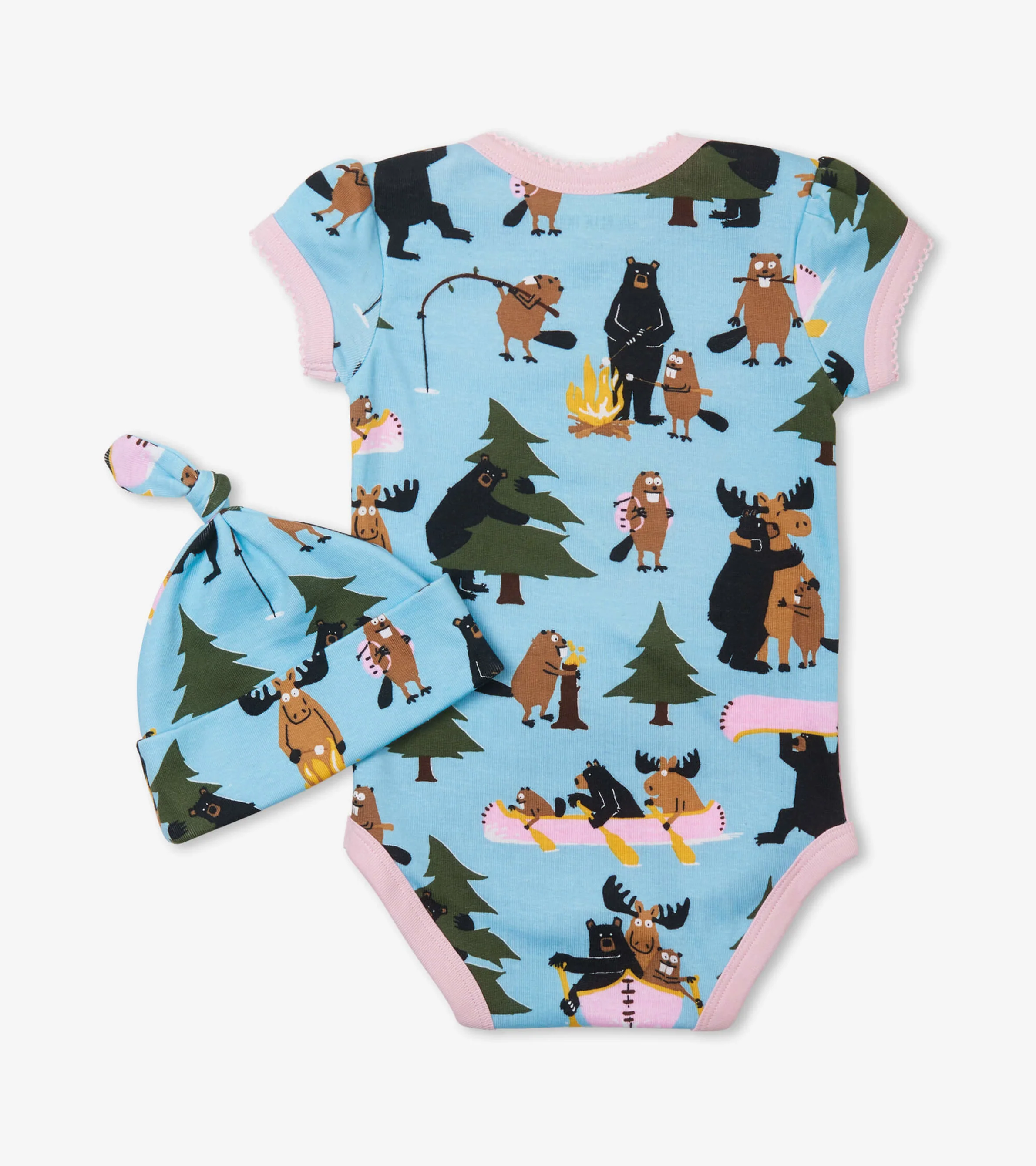 Life in the Wild Pink Bodysuit with Hat - Image 2