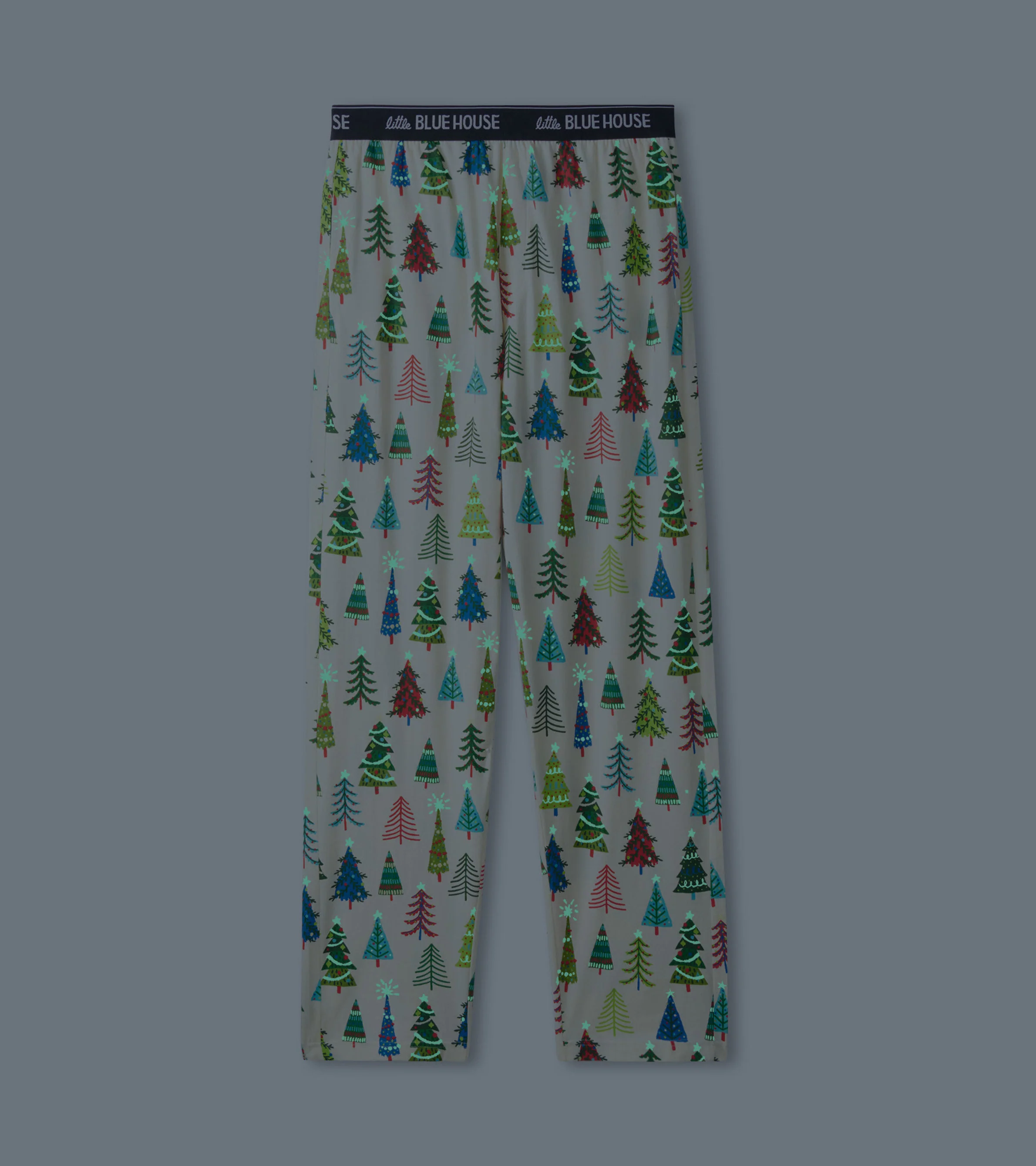 Men's Christmas Trees Stretch Cotton Pajama Pants - Image 2