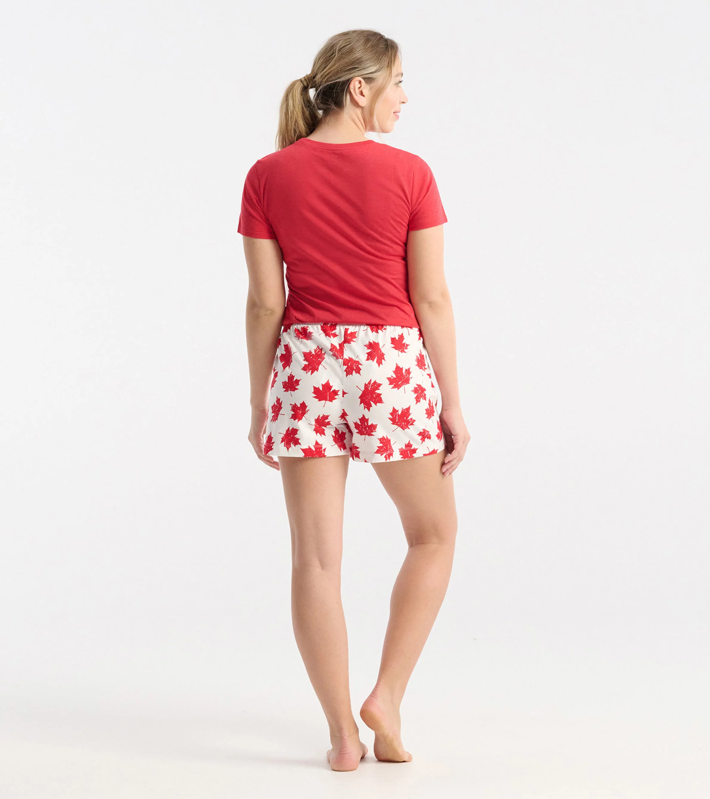 Red Women's Pajama T-Shirt - Image 4