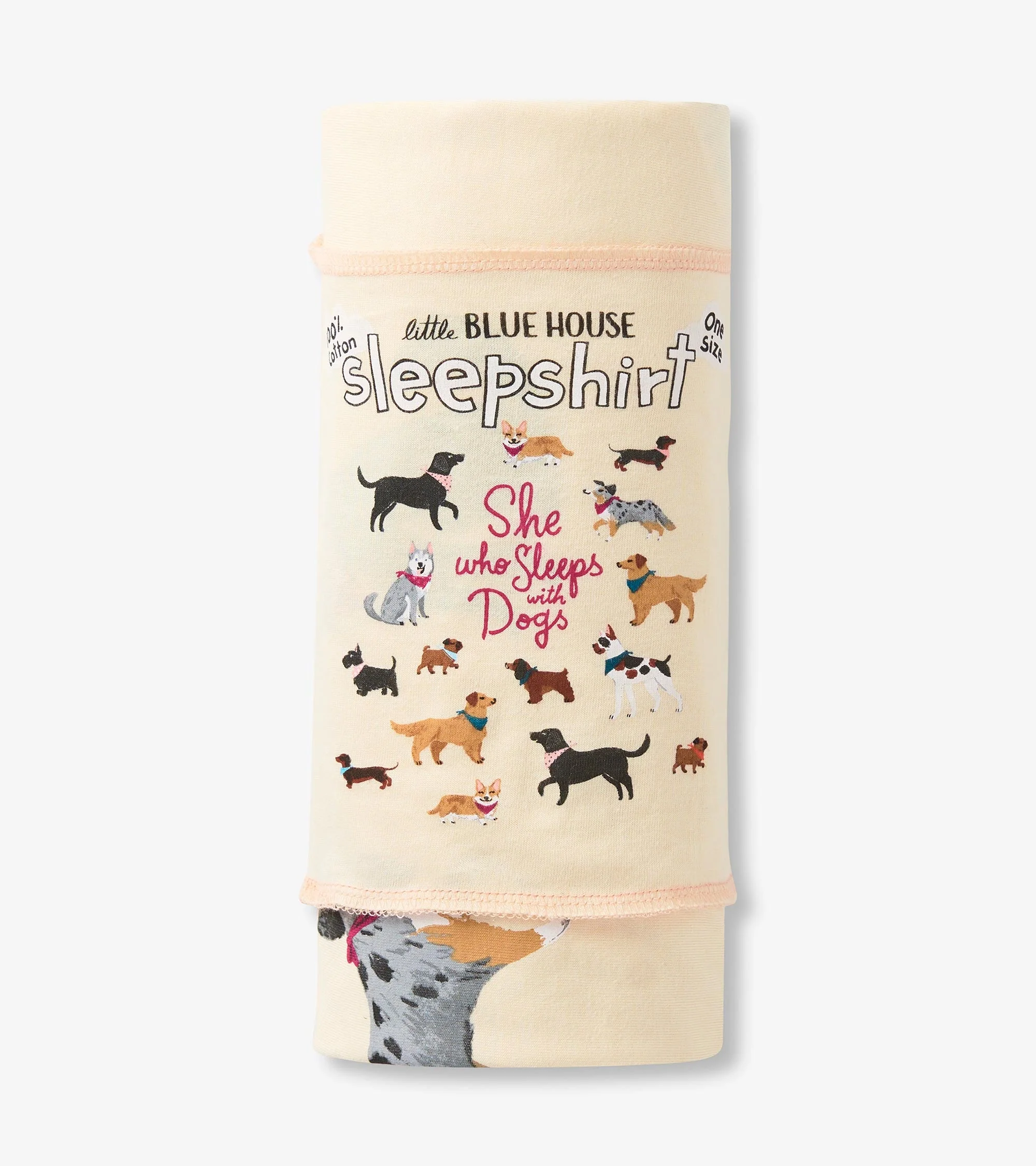 She Who Sleeps With Dogs Women's Sleepshirt - Image 3
