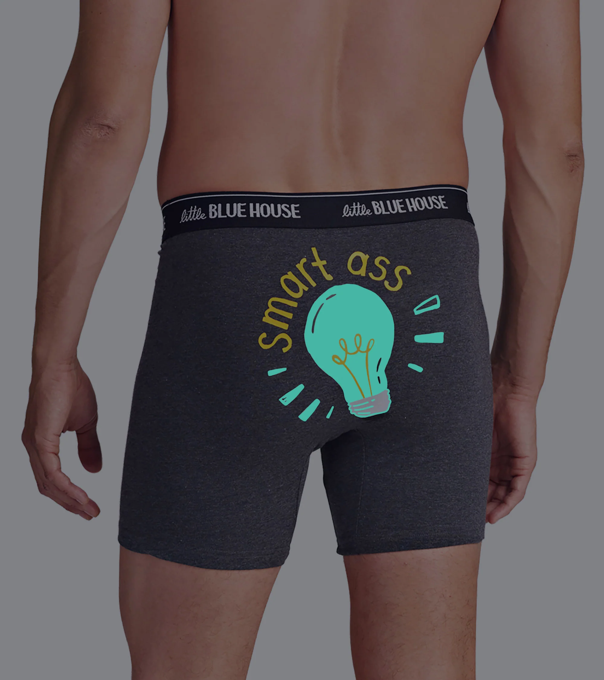 Smart Ass Men's Glow in the Dark Boxer Briefs - Image 2