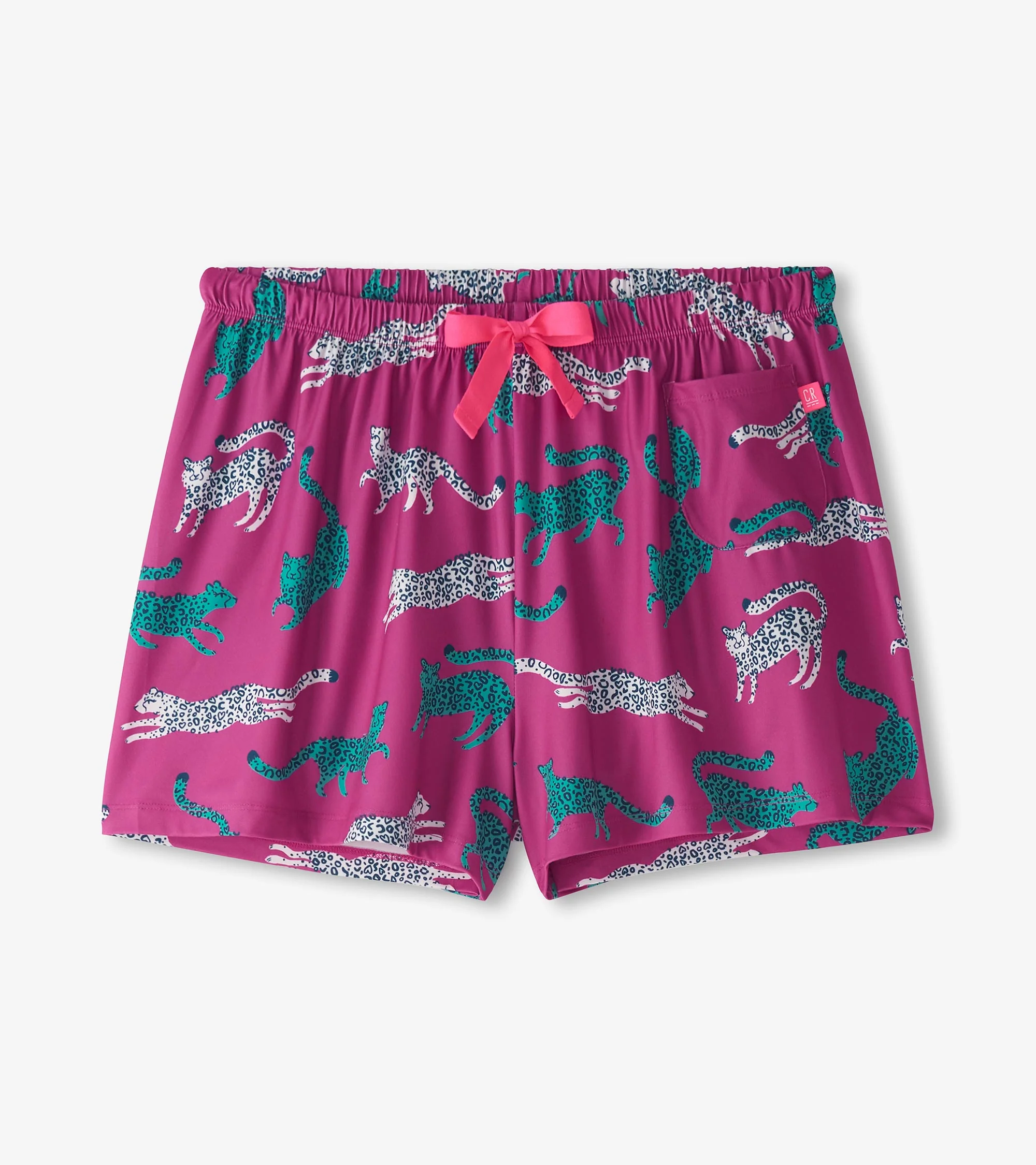 Women's Cheetah Polyknit Pajama Shorts - Image 2