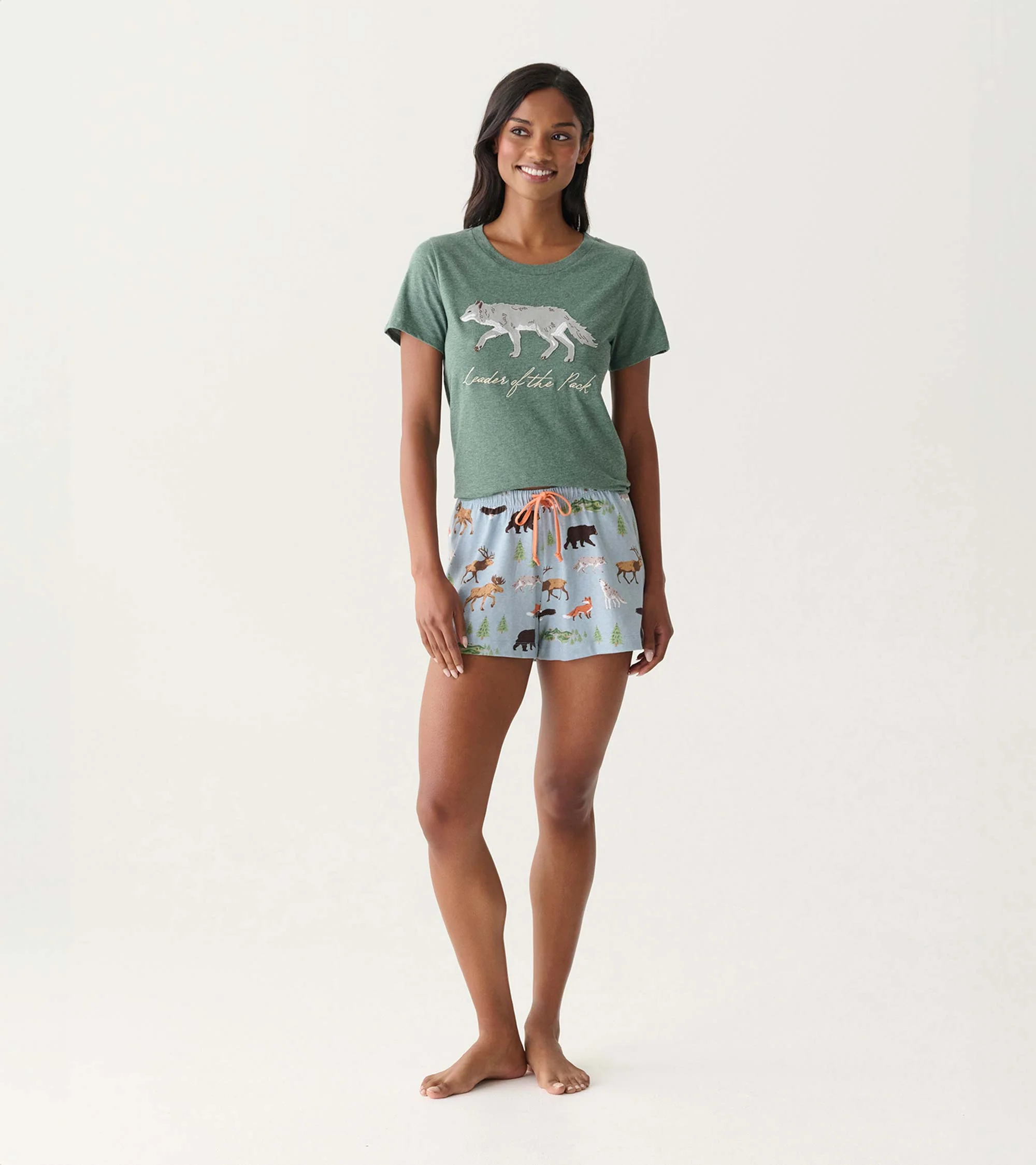 Women's Northern Wilderness Pajama Shorts - Image 3
