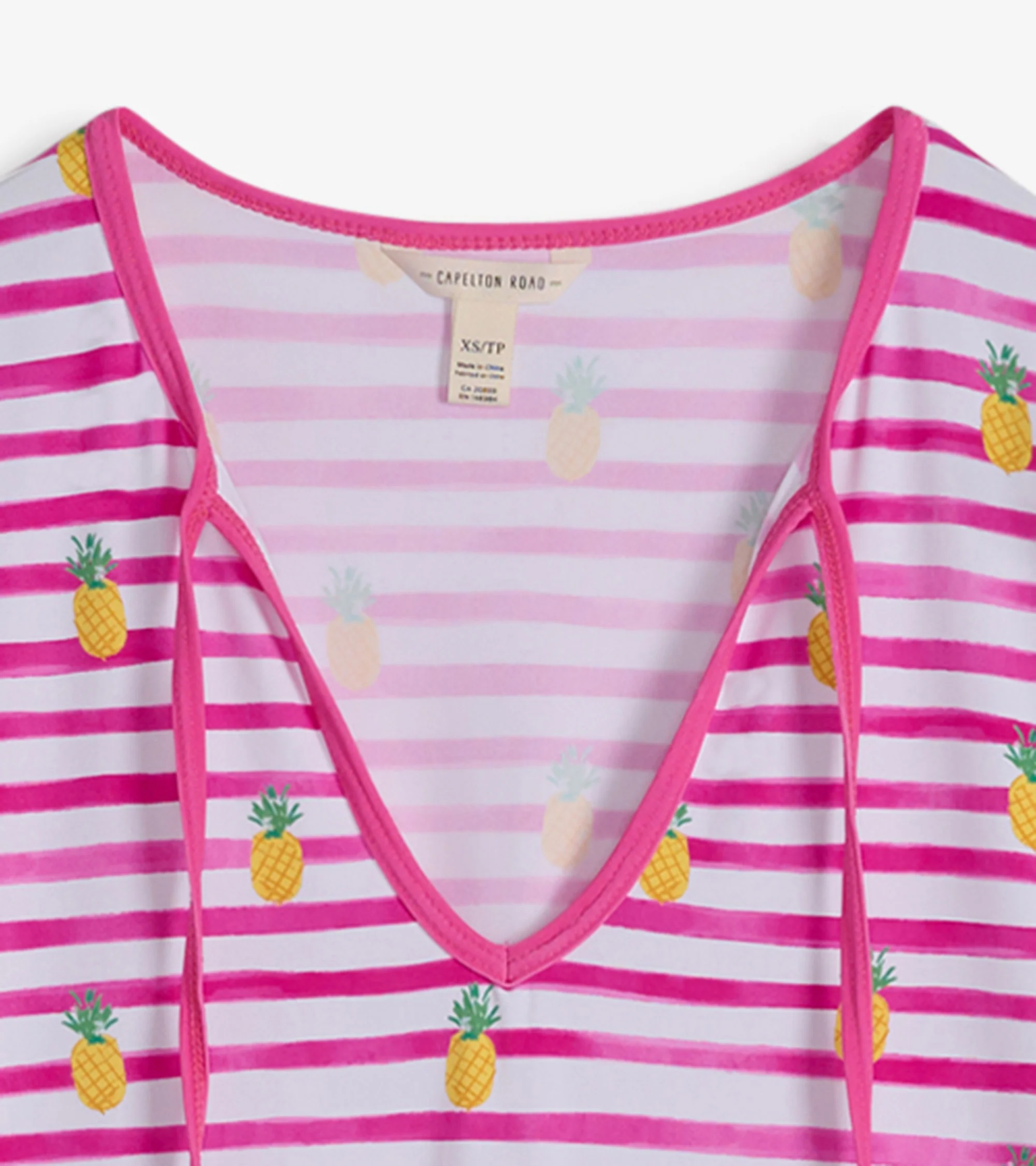 Women's Pineapple Stripes Seaside Beach Dress - Image 5