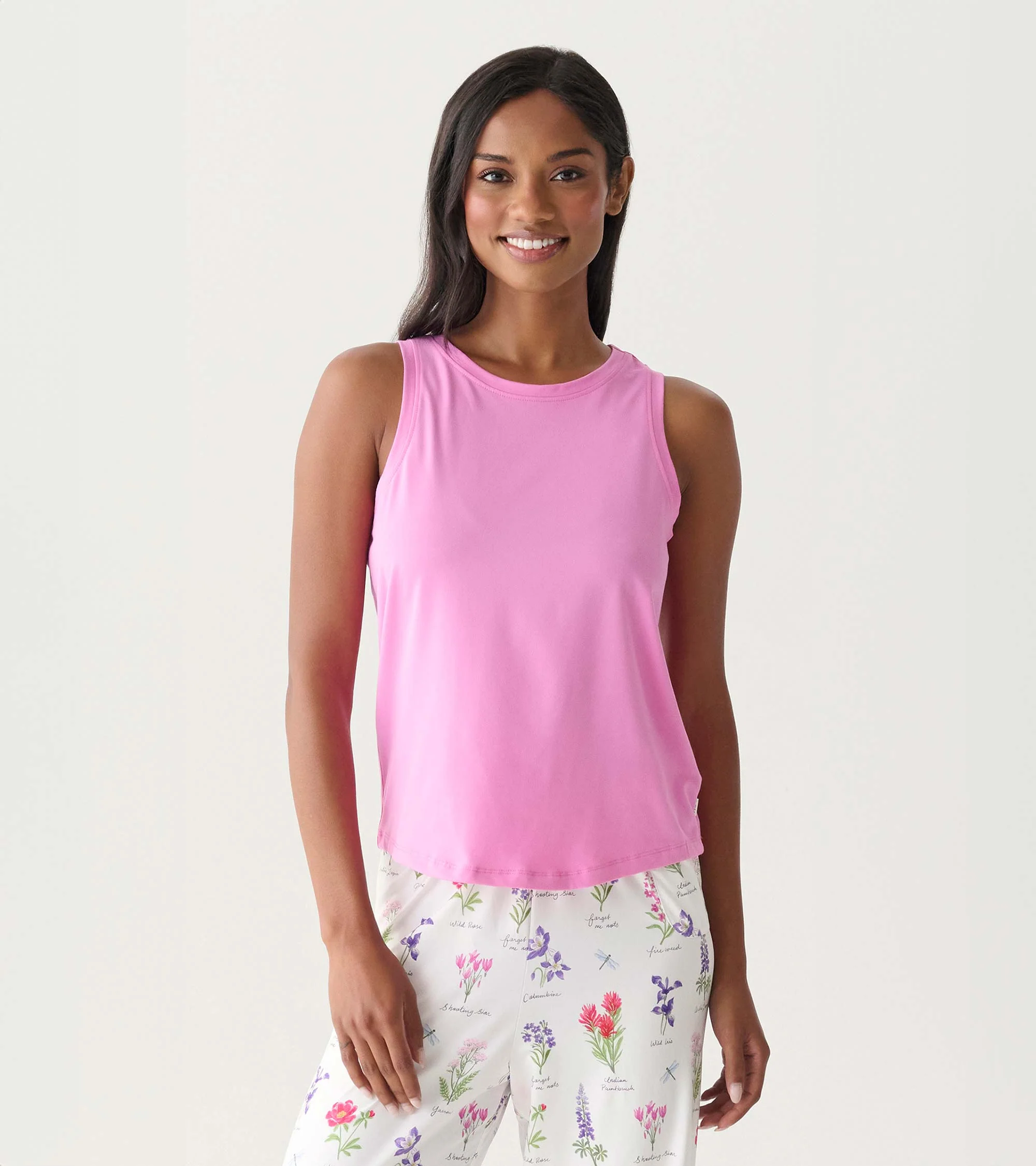 Women's Pink Pajama Tank
