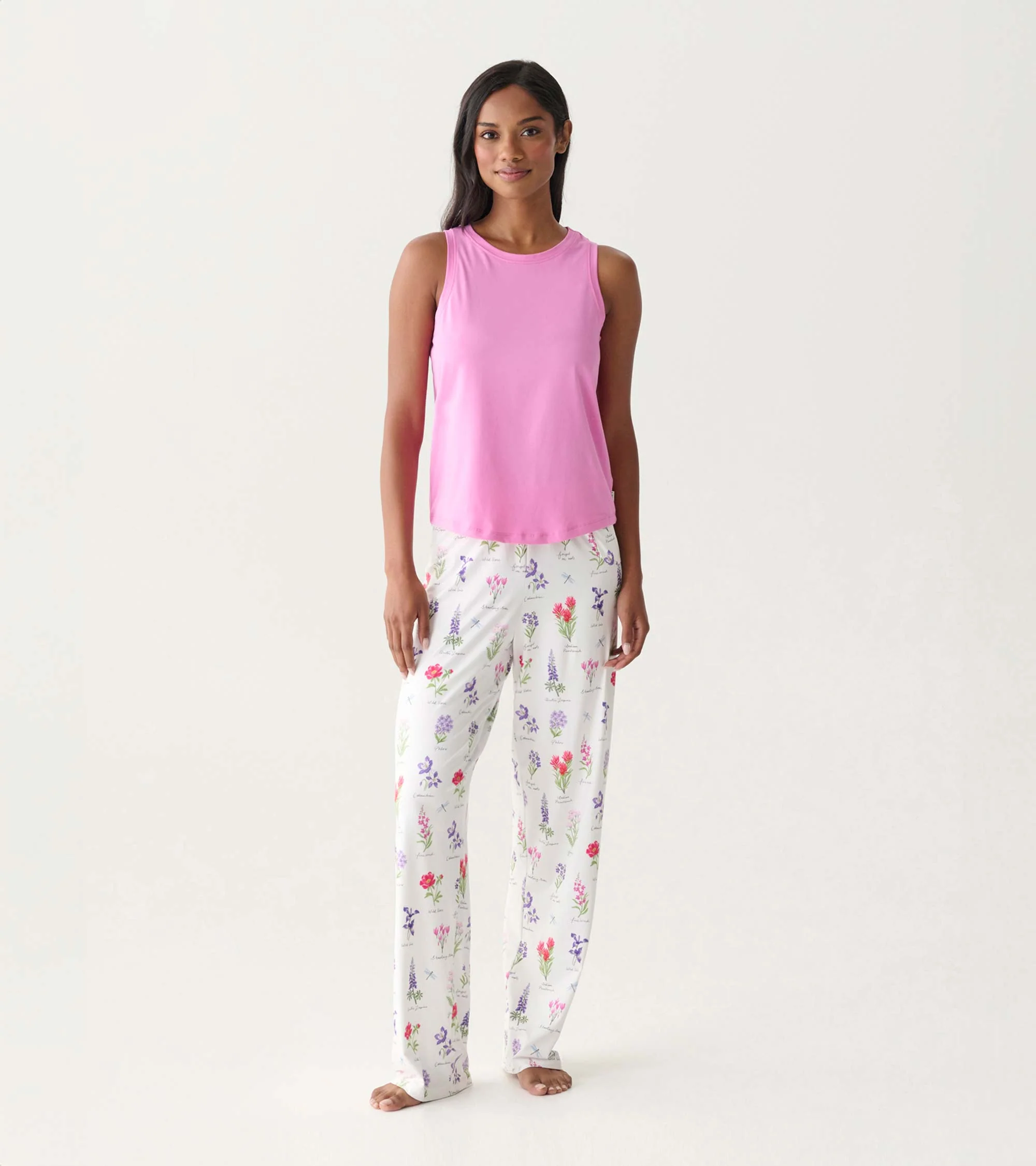 Women's Pink Pajama Tank - Image 3